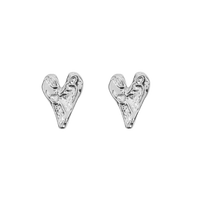 Set oorbellen | I Choose Love & Opal - zilver